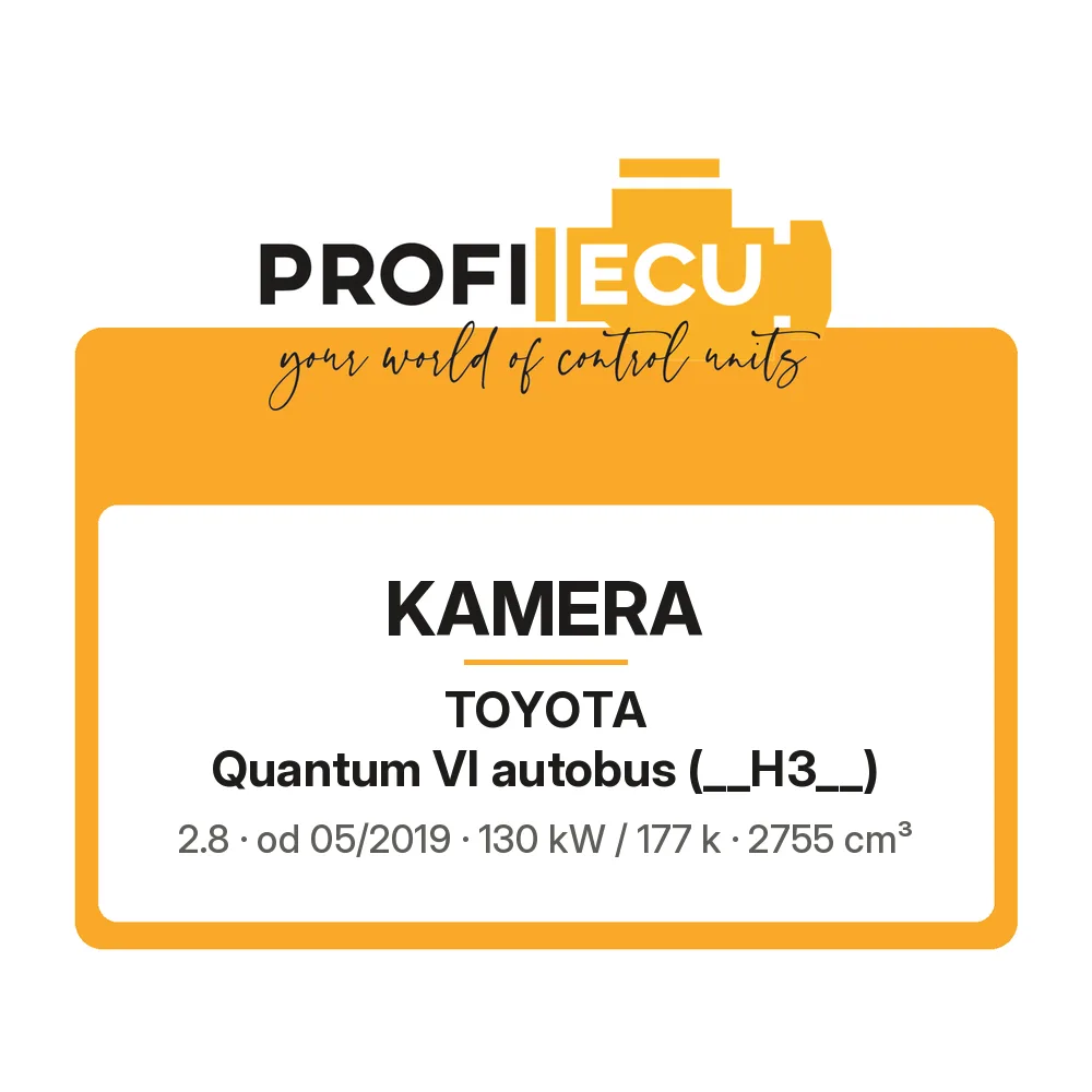 Etiketa ProfiECU: Kamera pro Toyota Quantum VI autobus 2.8 130 kW