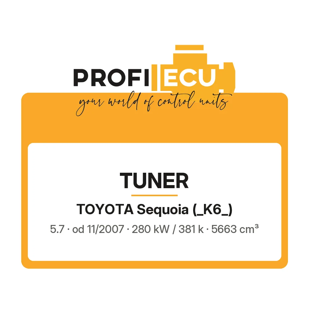 Etiketa ProfiECU: Tuner pro Toyota Sequoia 5.7 280 kW