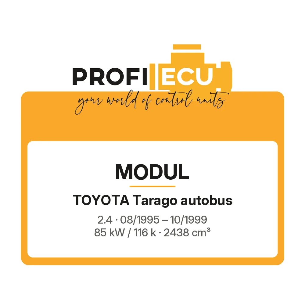 Etiketa ProfiECU: Modul pro Toyota Tarago autobus 2.4 85 kW