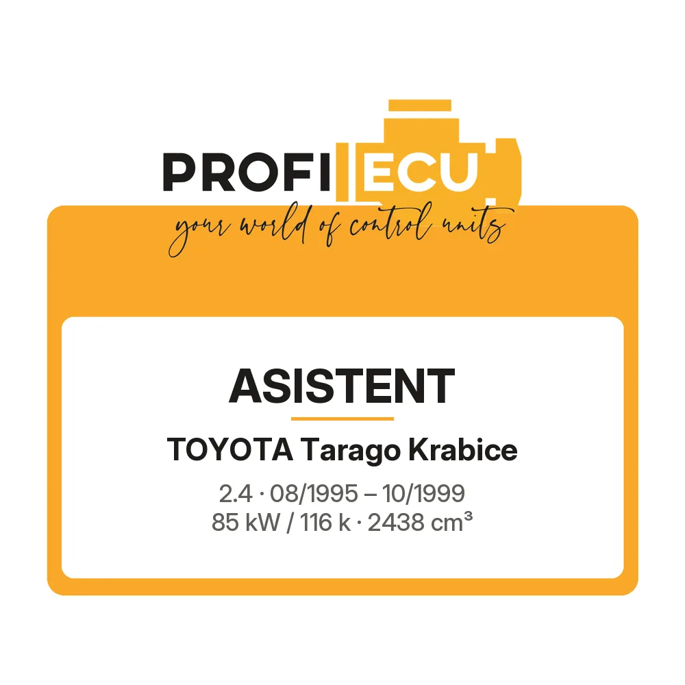 Etiketa ProfiECU: ASISTENT pro Toyota Tarago Krabice 2.4 85 kW
