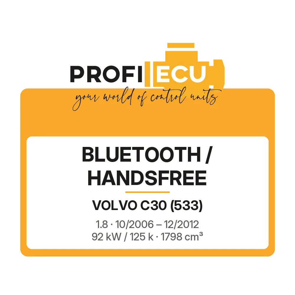 Etiketa ProfiECU: Bluetooth / Handsfree pro Volvo C30 1.8 92 kW