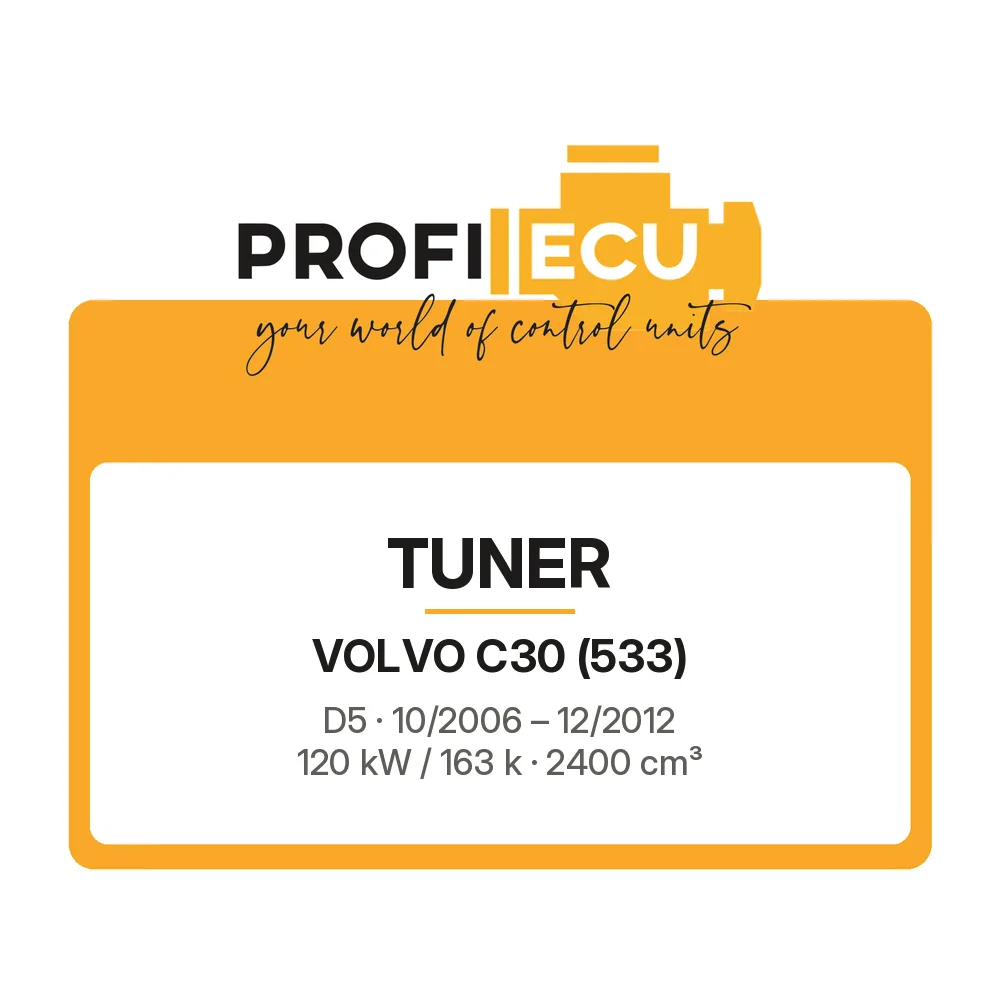 Etiketa ProfiECU: Tuner pro Volvo C30 D5 120 kW