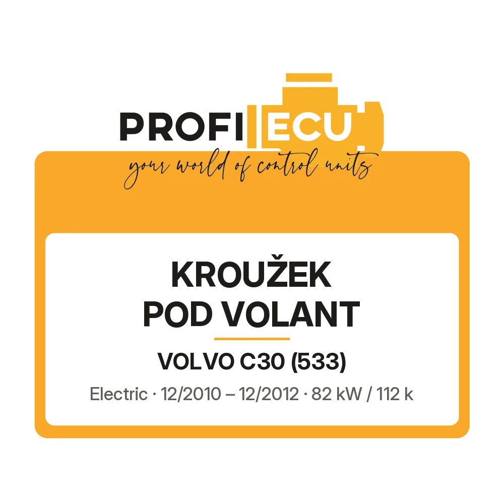 Etiketa ProfiECU: Kroužek pod volant pro Volvo C30 Electric