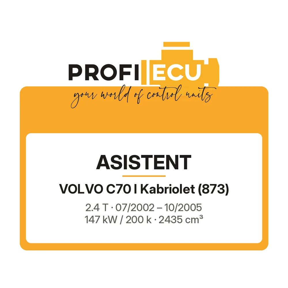 Etiketa ProfiECU: ASISTENT pro Volvo C70 I Kabriolet 2.4 T 147 kW