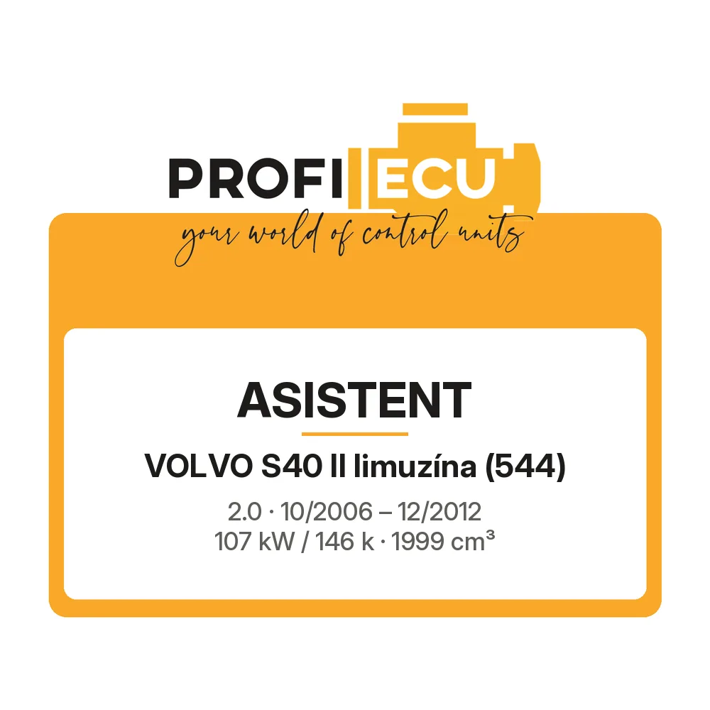 Etiketa ProfiECU: ASISTENT pro Volvo S40 II limuzína 2.0 107 kW