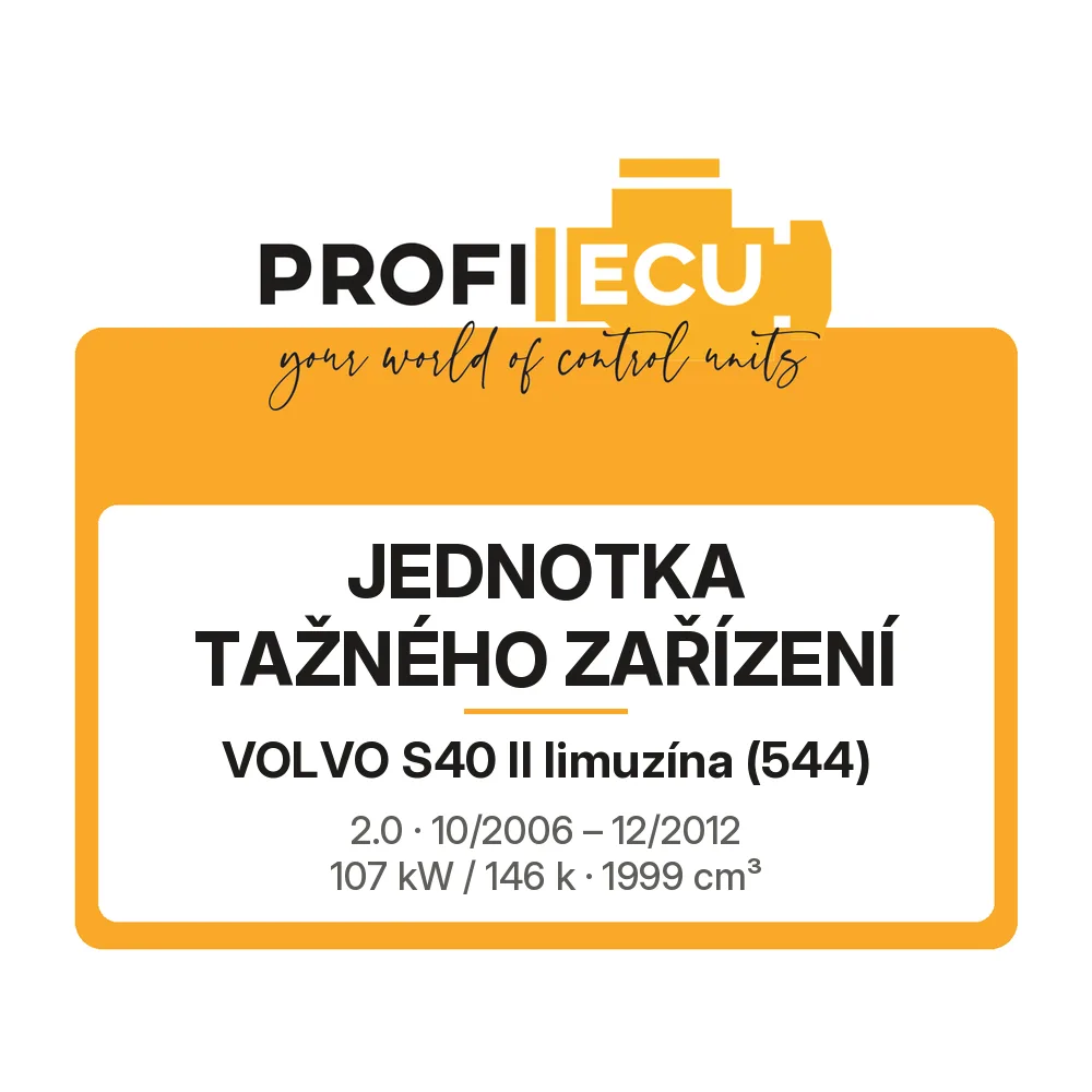 Etiketa ProfiECU: jednotka tažného zařízení pro Volvo S40 II limuzína 2.0 107 kW