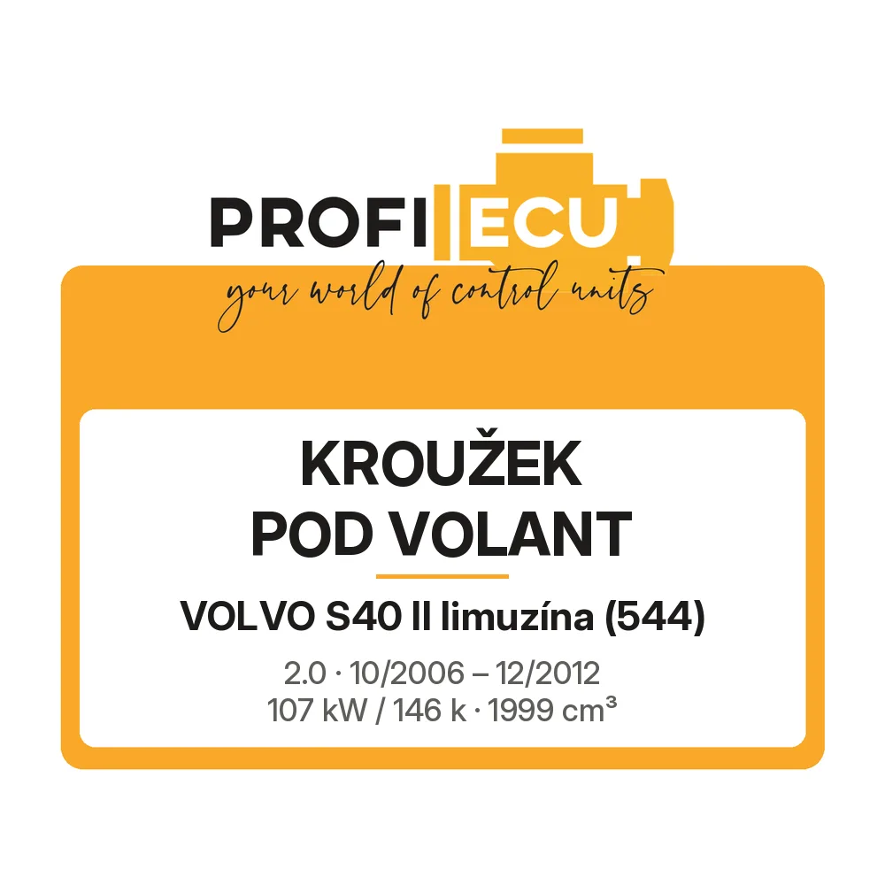 Etiketa ProfiECU: Kroužek pod volant pro Volvo S40 II limuzína 2.0 107 kW