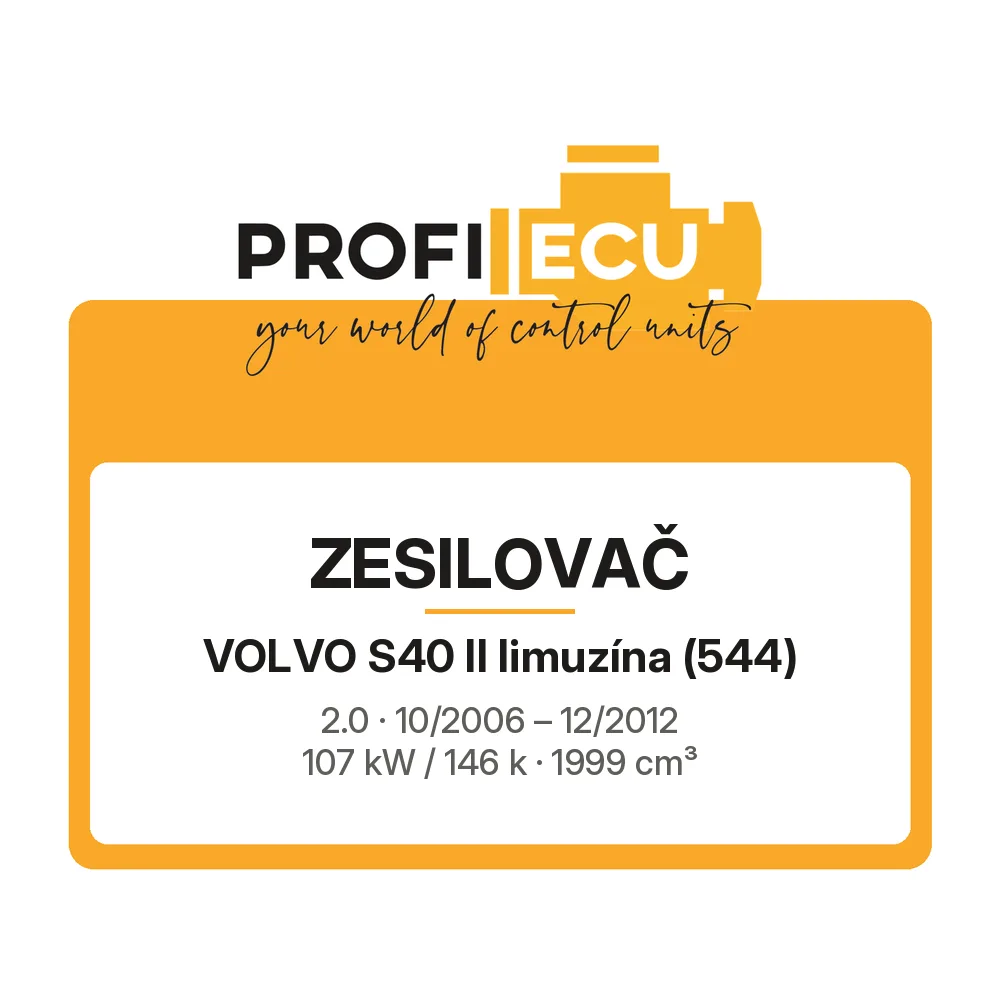 Etiketa ProfiECU: Zesilovač pro Volvo S40 II limuzína 2.0 107 kW