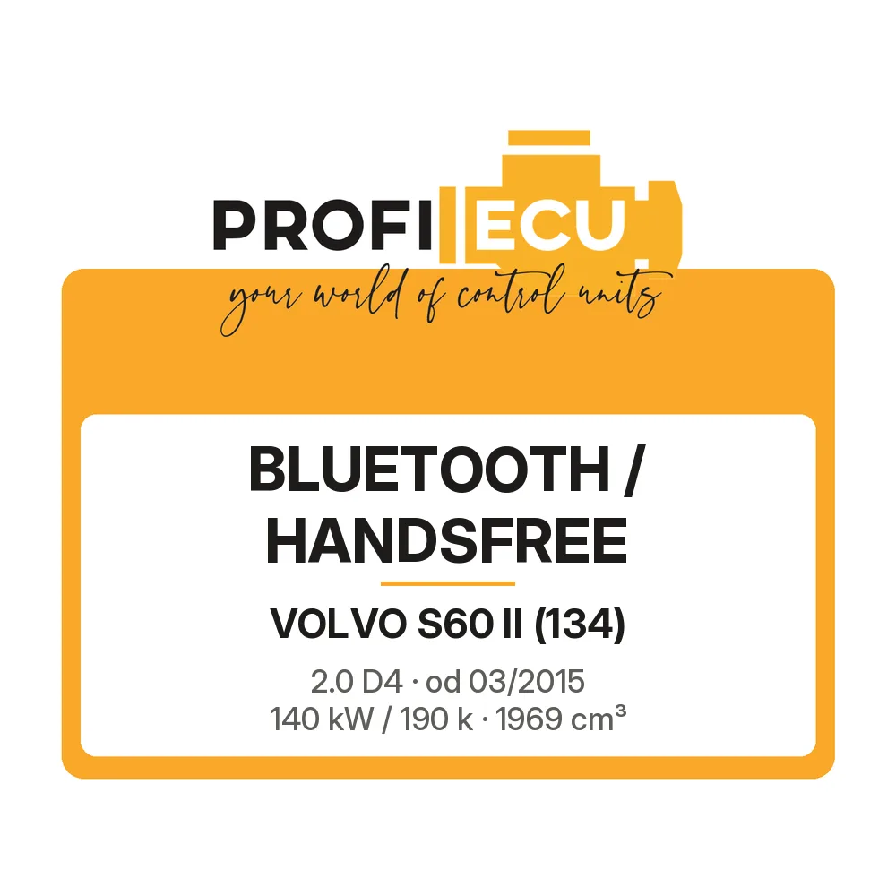 Etiketa ProfiECU: Bluetooth / Handsfree pro Volvo S60 II 2.0 D4 140 kW