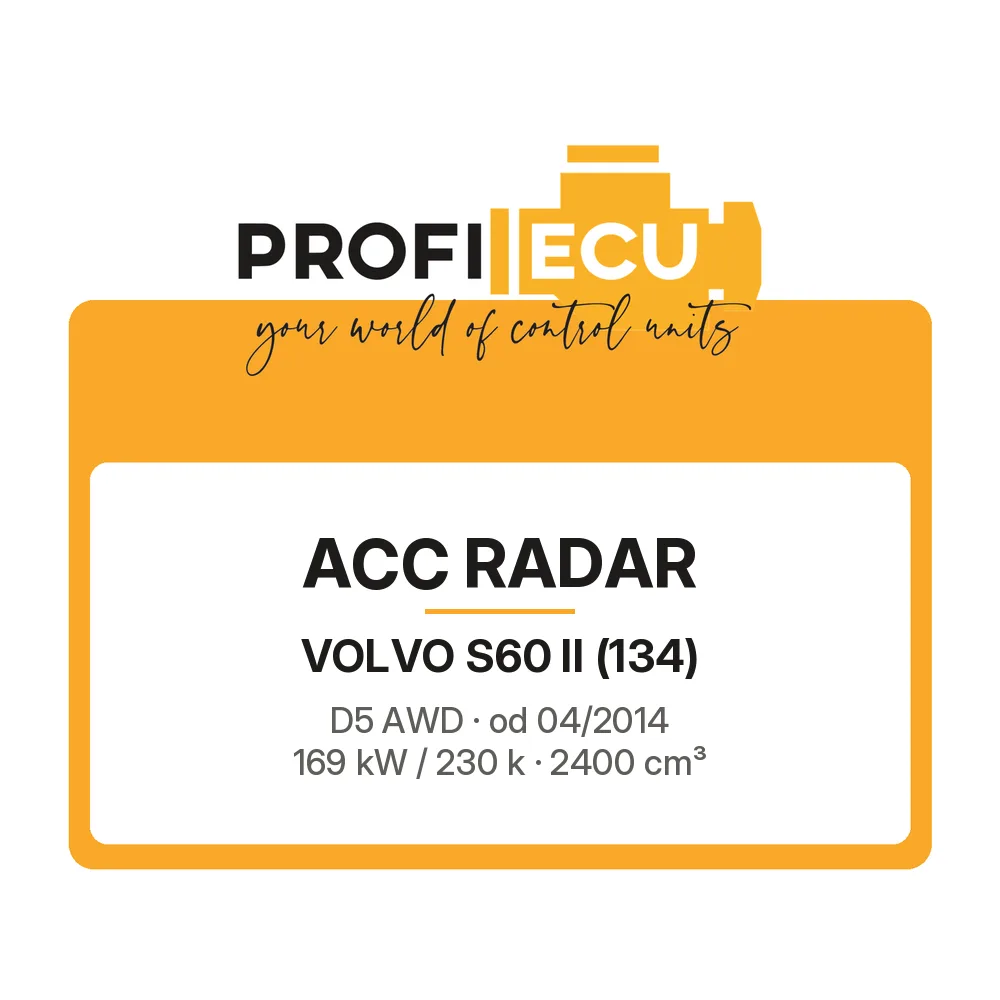 Etiketa ProfiECU: ACC Radar pro Volvo S60 II D5 AWD 169 kW
