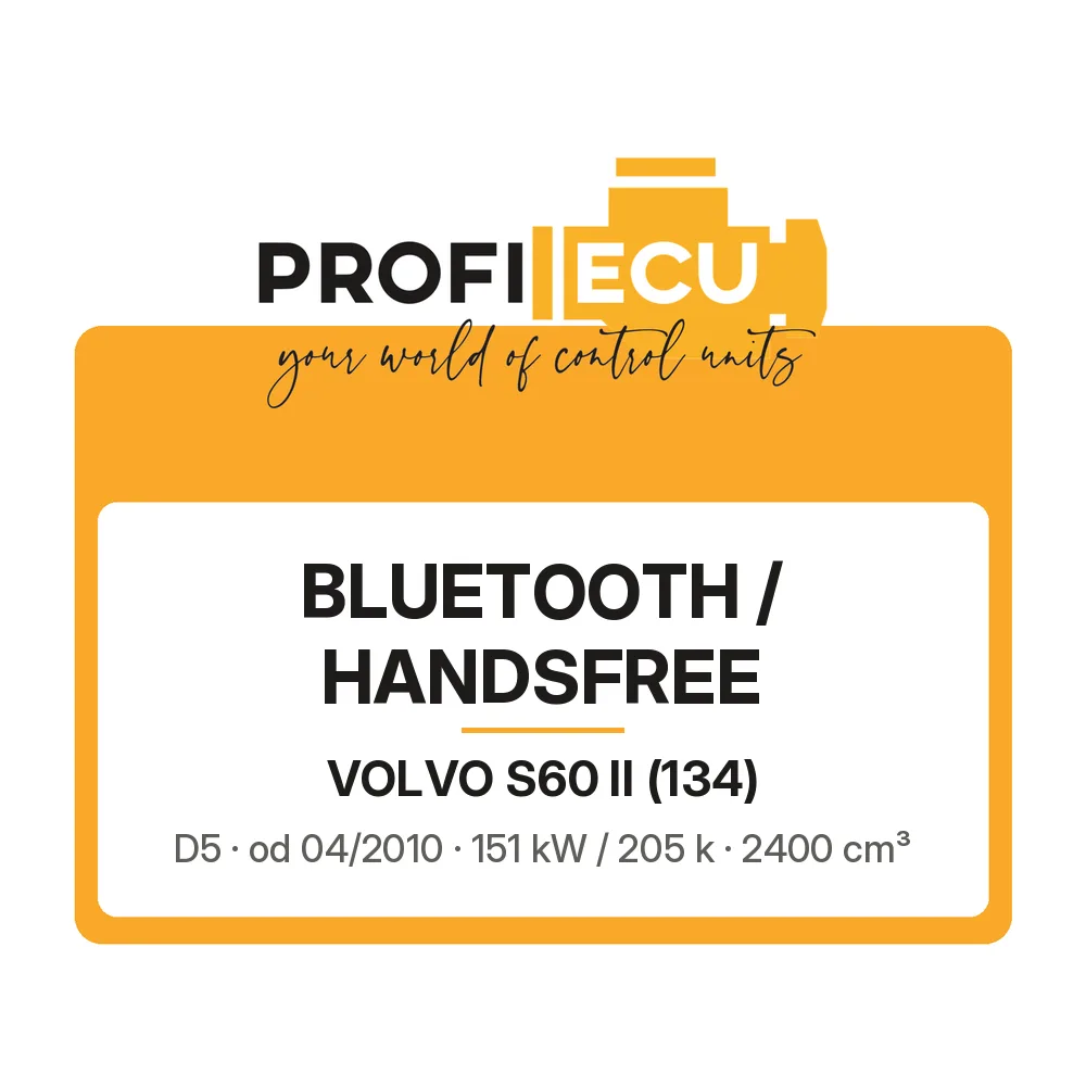 Etiketa ProfiECU: Bluetooth / Handsfree pro Volvo S60 II D5 151 kW