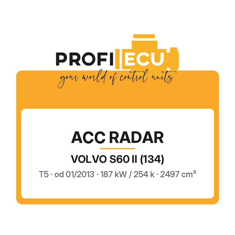 Etiketa ProfiECU: ACC Radar pro Volvo S60 II T5 187 kW