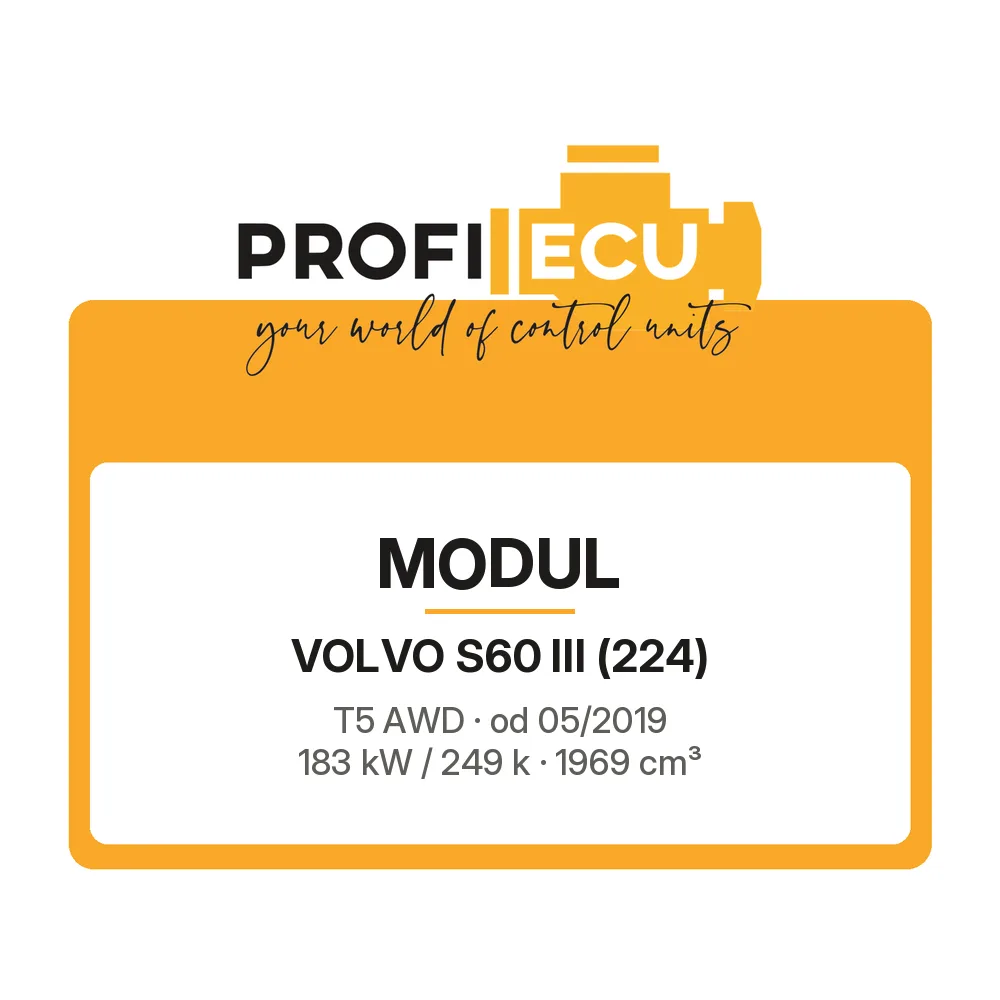 Etiketa ProfiECU: Modul pro Volvo S60 III T5 AWD 183 kW