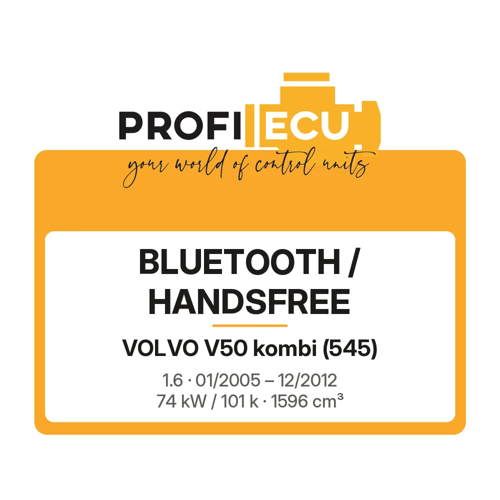 Etiketa ProfiECU: Bluetooth / Handsfree pro Volvo V50 kombi 1.6 74 kW