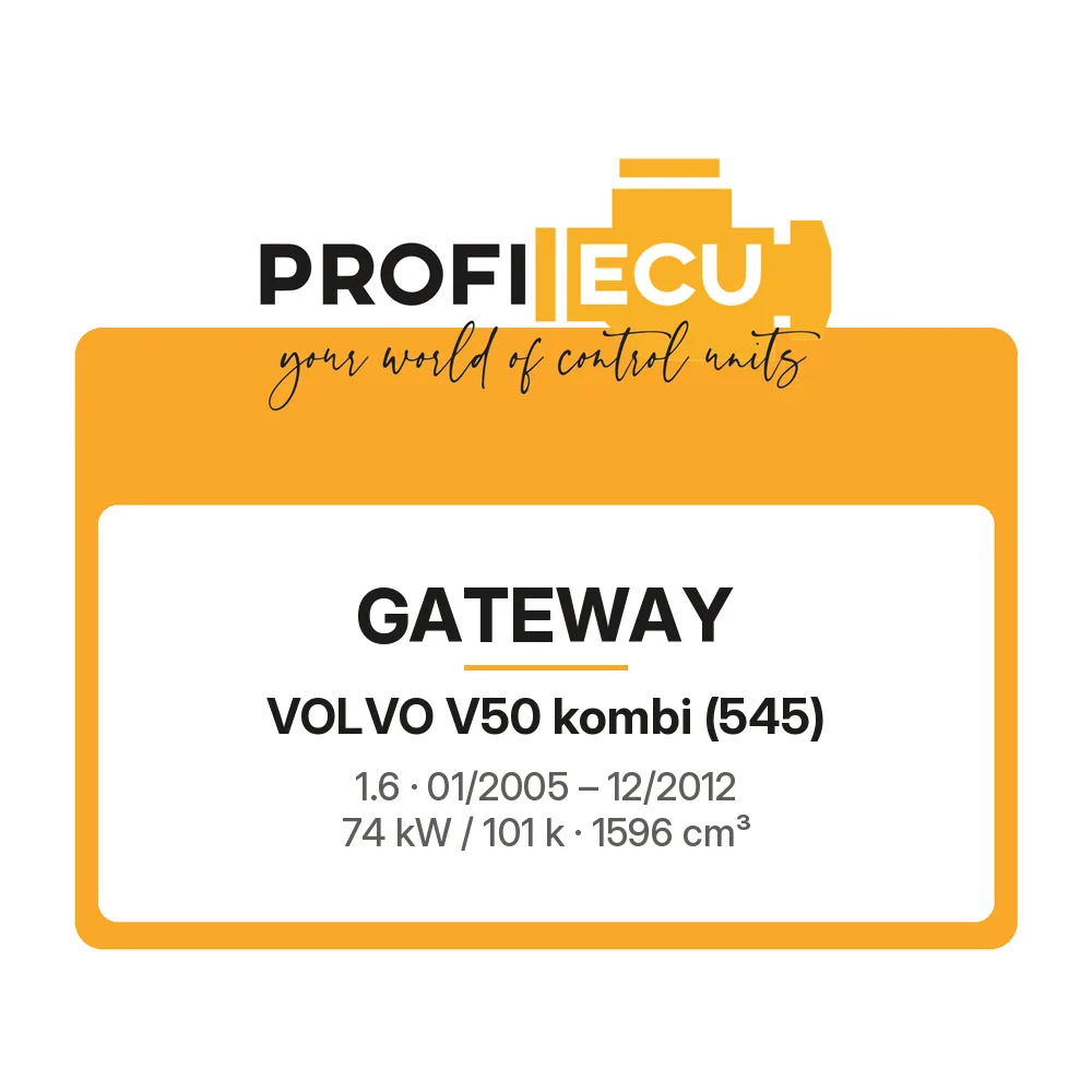 Etiketa ProfiECU: GATEWAY pro Volvo V50 kombi 1.6 74 kW