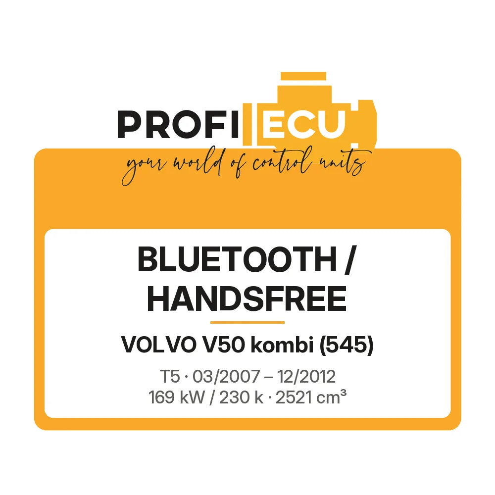 Etiketa ProfiECU: Bluetooth / Handsfree pro Volvo V50 kombi T5 169 kW