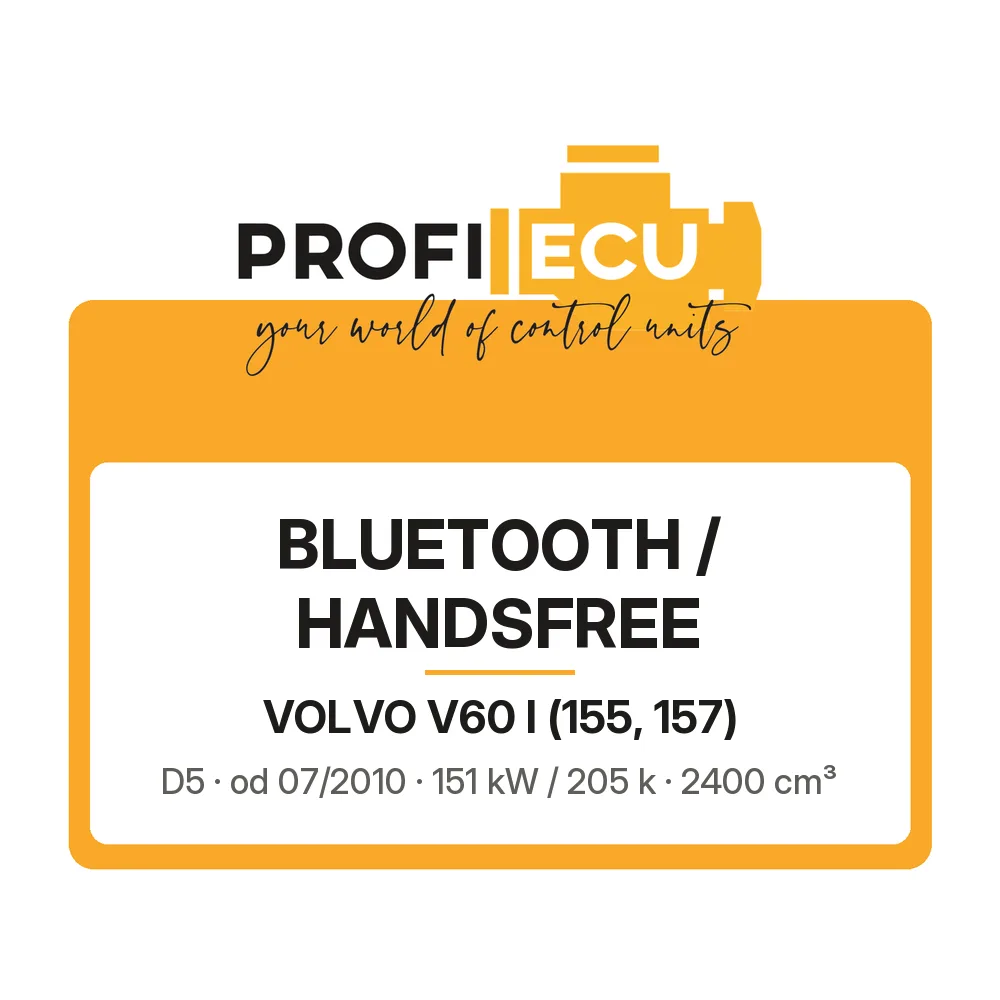 Etiketa ProfiECU: Bluetooth / Handsfree pro Volvo V60 I D5 151 kW