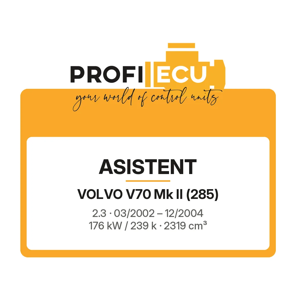 Etiketa ProfiECU: ASISTENT pro Volvo V70 Mk II 2.3 176 kW