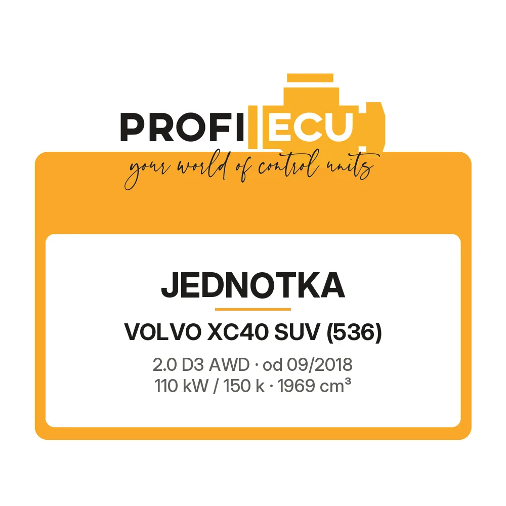 Etiketa ProfiECU: Jednotka pro Volvo XC40 SUV 2.0 D3 AWD 110 kW