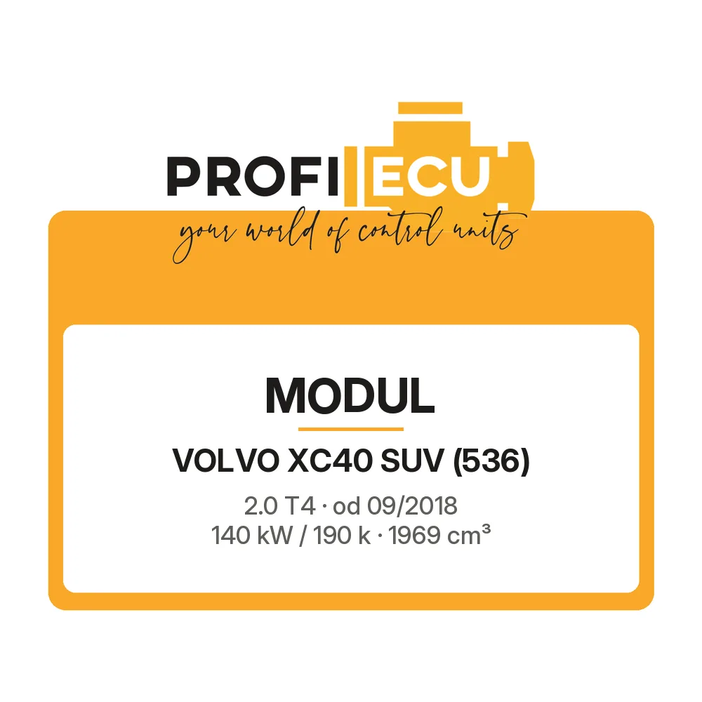 Etiketa ProfiECU: Modul pro Volvo XC40 SUV 2.0 T4 140 kW