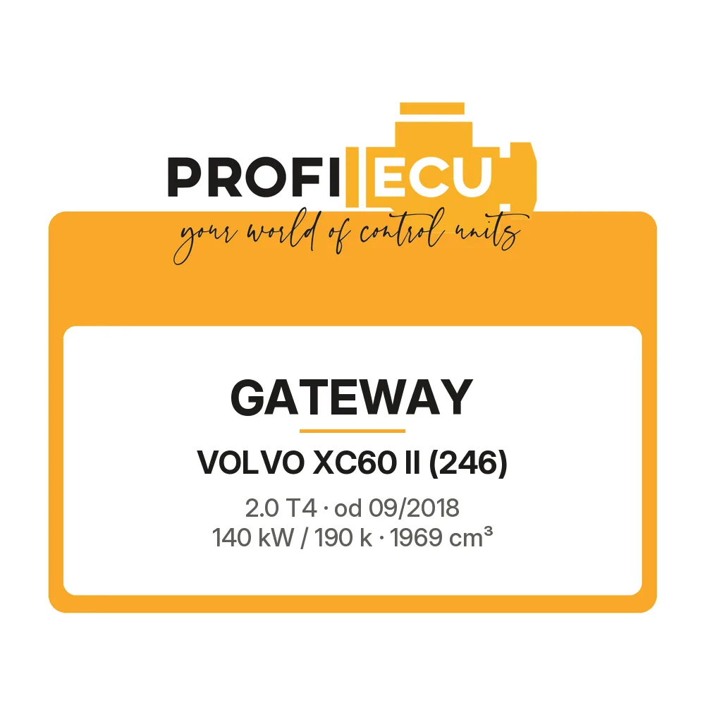 Etiketa ProfiECU: GATEWAY pro Volvo XC60 II 2.0 T4 140 kW