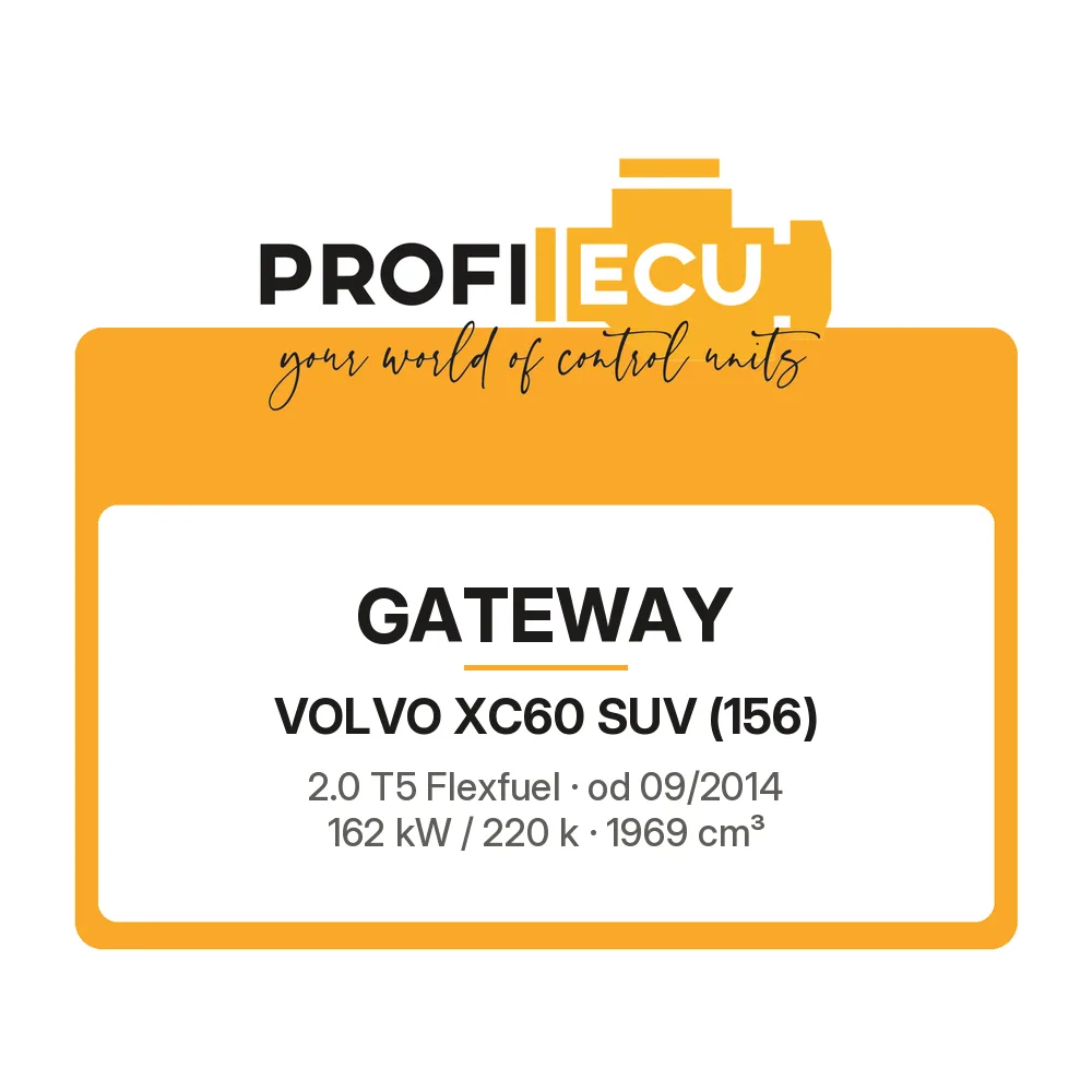Etiketa ProfiECU: GATEWAY pro Volvo XC60 SUV 2.0 T5 Flexfuel 162 kW