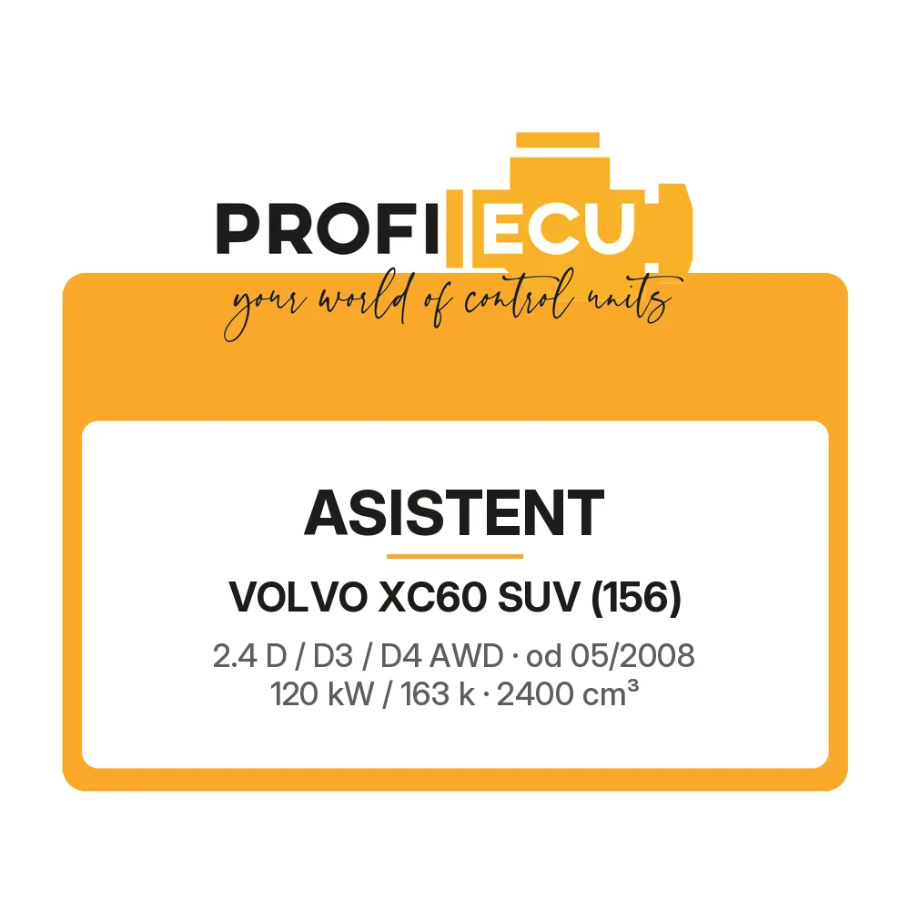 Etiketa ProfiECU: ASISTENT pro Volvo XC60 SUV 2.4 D / D3 / D4 AWD 120 kW