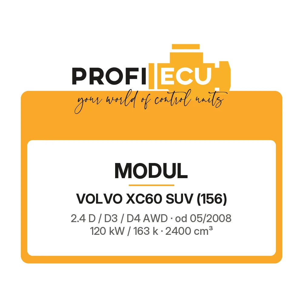 Etiketa ProfiECU: Modul pro Volvo XC60 SUV 2.4 D / D3 / D4 AWD 120 kW