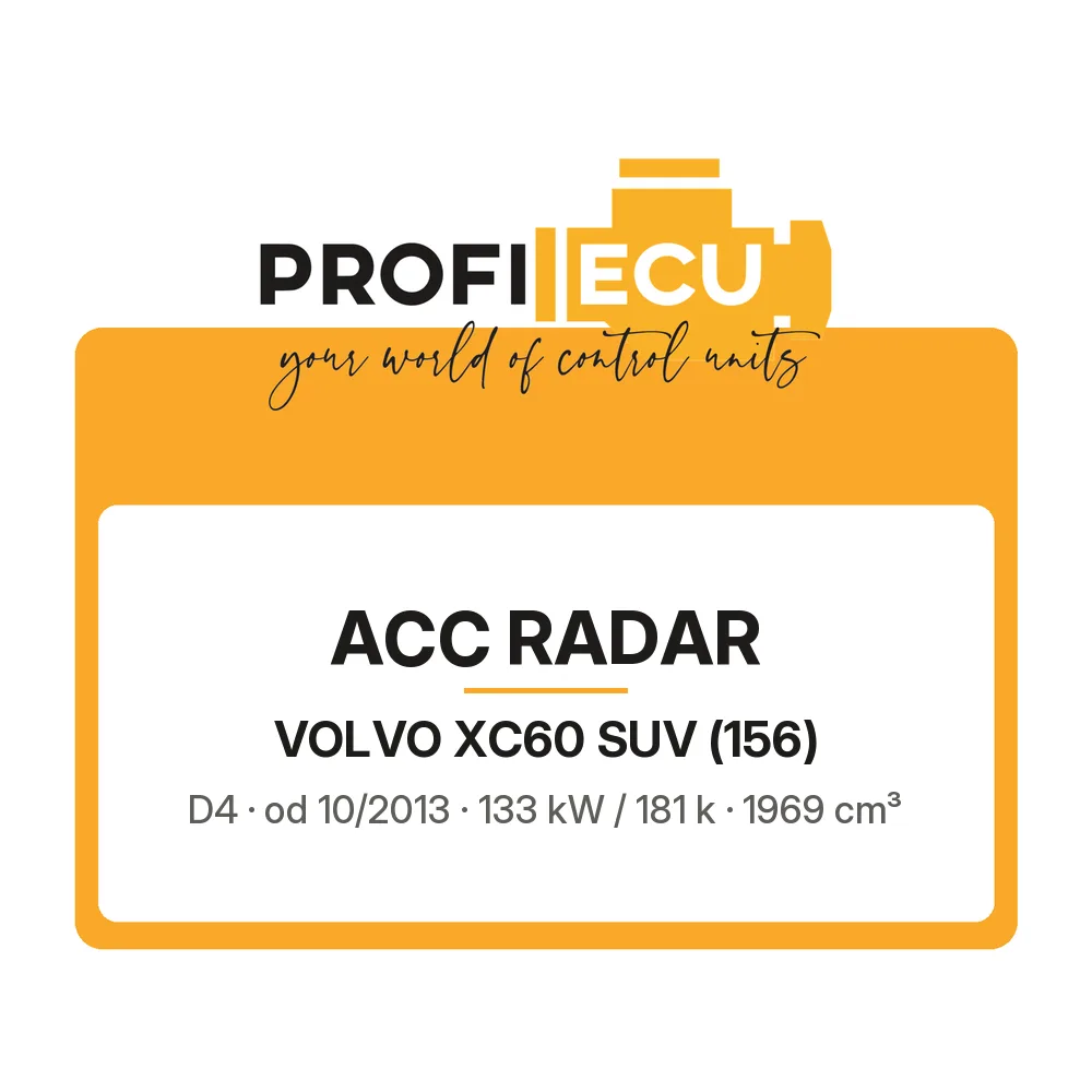 Etiketa ProfiECU: ACC Radar pro Volvo XC60 SUV D4 133 kW