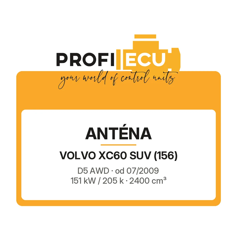 Etiketa ProfiECU: Anténa pro Volvo XC60 SUV D5 AWD 151 kW
