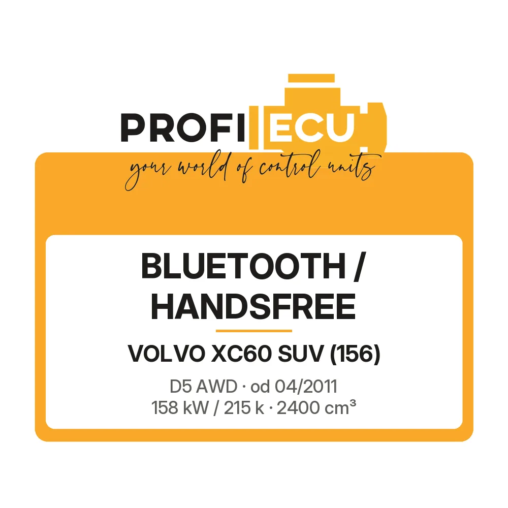 Etiketa ProfiECU: Bluetooth / Handsfree pro Volvo XC60 SUV D5 AWD 158 kW