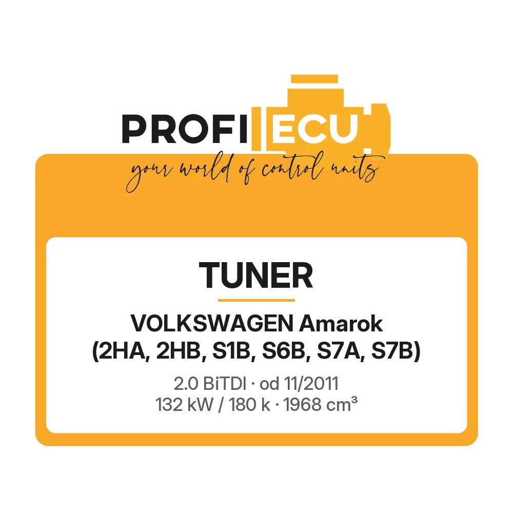 Etiketa ProfiECU: Tuner pro Volkswagen Amarok 2.0 BiTDI 132 kW