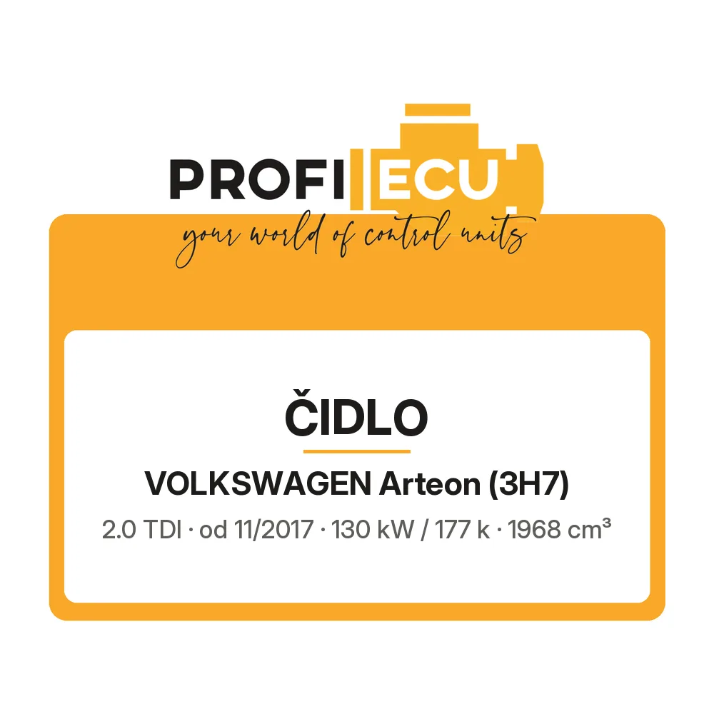 Etiketa ProfiECU: Čidlo pro Volkswagen Arteon 2.0 TDI 130 kW