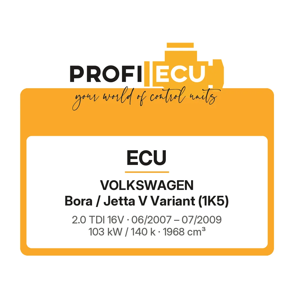 Etiketa ProfiECU: ECU pro Volkswagen Bora / Jetta V Variant 2.0 TDI 16V 103 kW