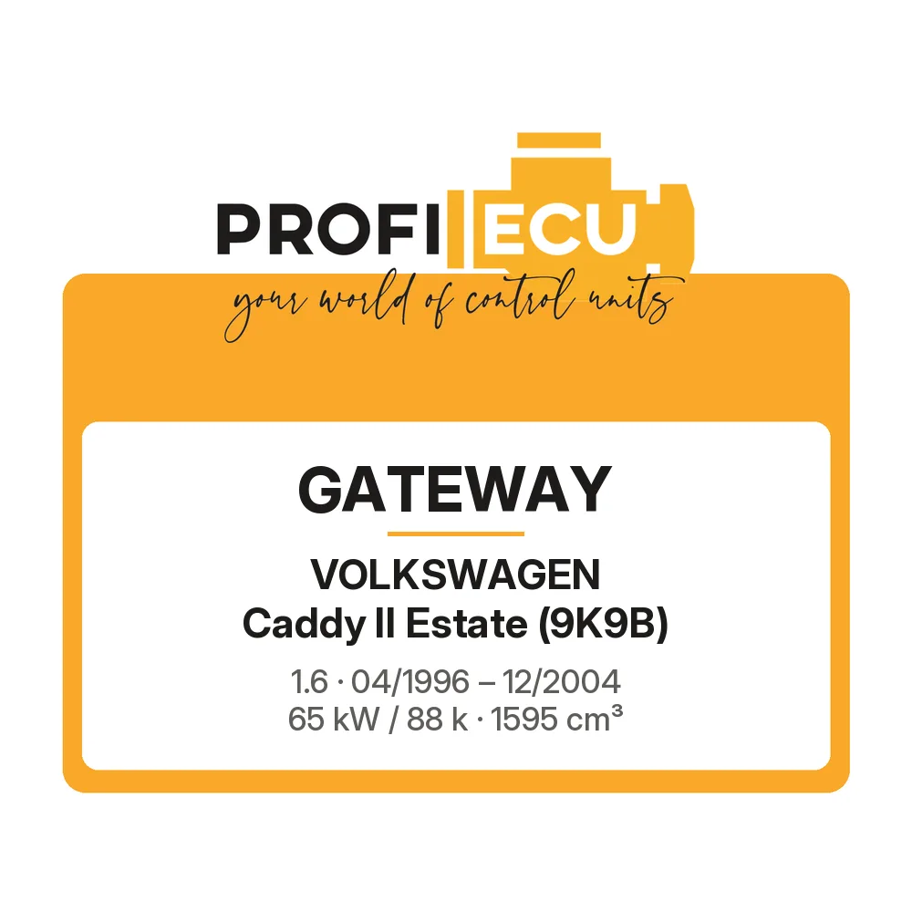 Etiketa ProfiECU: GATEWAY pro Volkswagen Caddy II Estate 1.6 65 kW