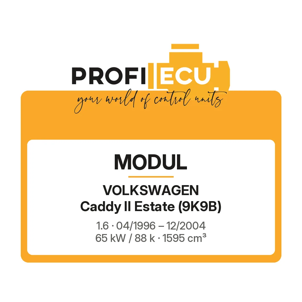 Etiketa ProfiECU: Modul pro Volkswagen Caddy II Estate 1.6 65 kW