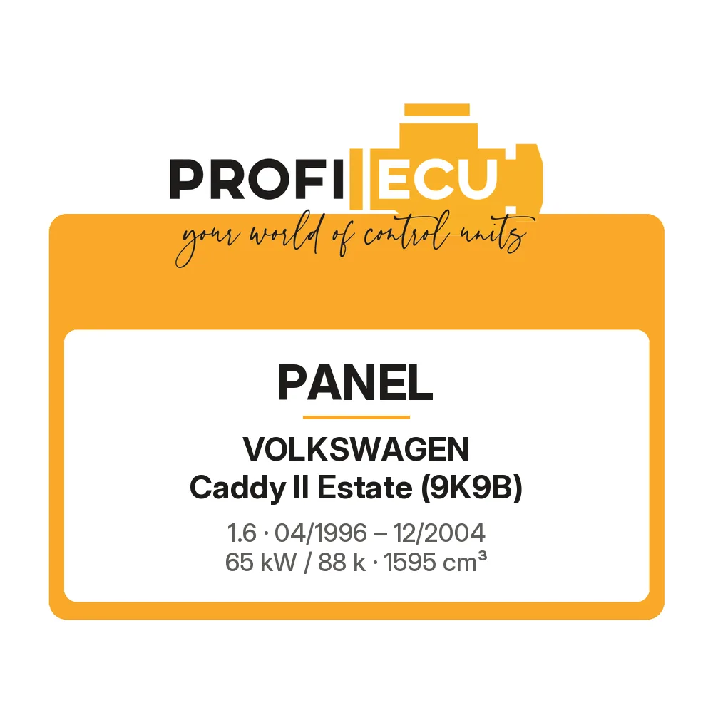 Etiketa ProfiECU: Panel pro Volkswagen Caddy II Estate 1.6 65 kW