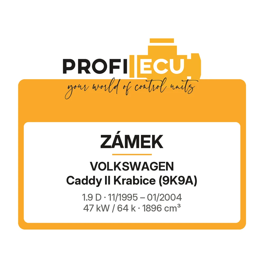 Etiketa ProfiECU: Zámek pro Volkswagen Caddy II Krabice 1.9 D 47 kW