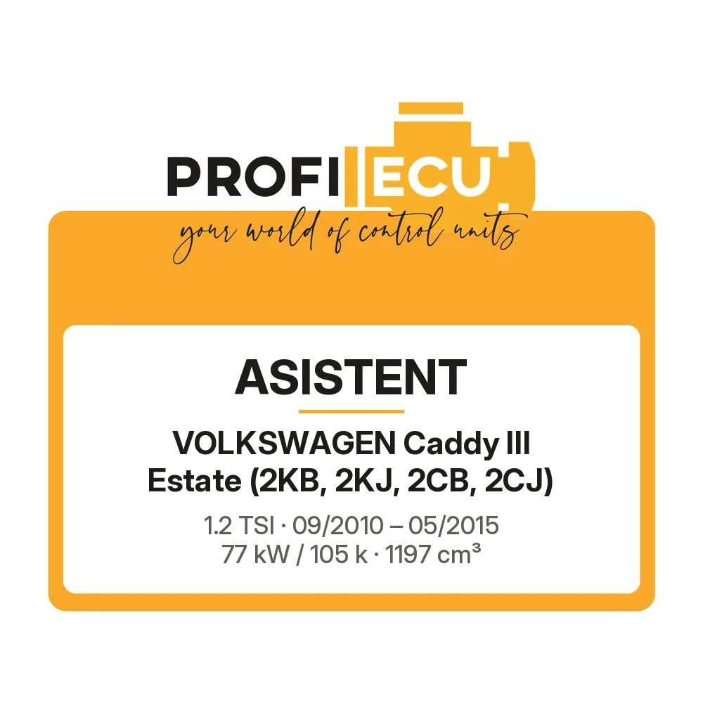 Etiketa ProfiECU: ASISTENT pro Volkswagen Caddy III Estate 1.2 TSI 77 kW