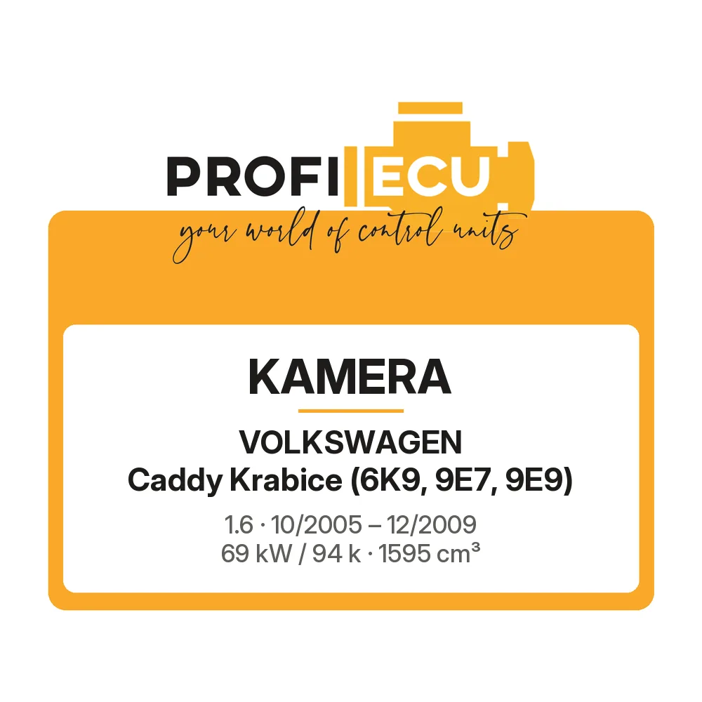 Etiketa ProfiECU: Kamera pro Volkswagen Caddy Krabice 1.6 69 kW