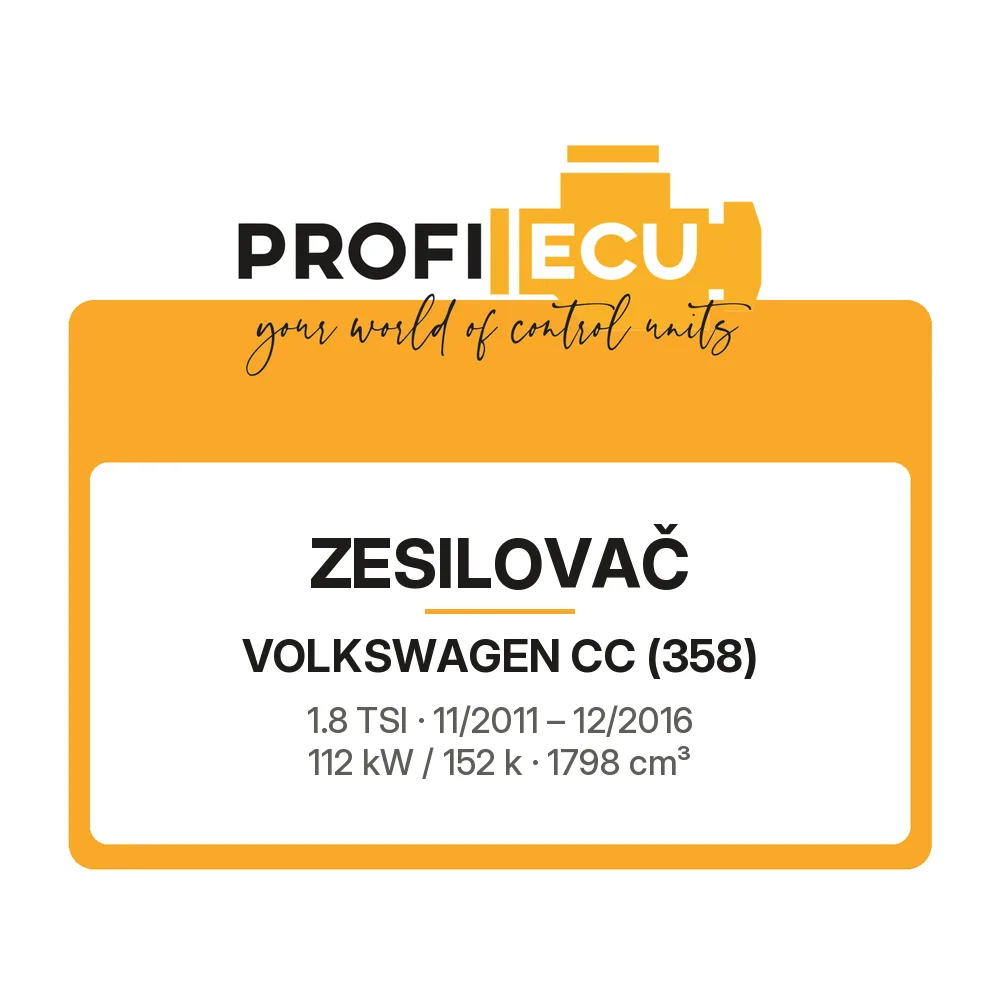 Etiketa ProfiECU: Zesilovač pro Volkswagen CC 1.8 TSI 112 kW