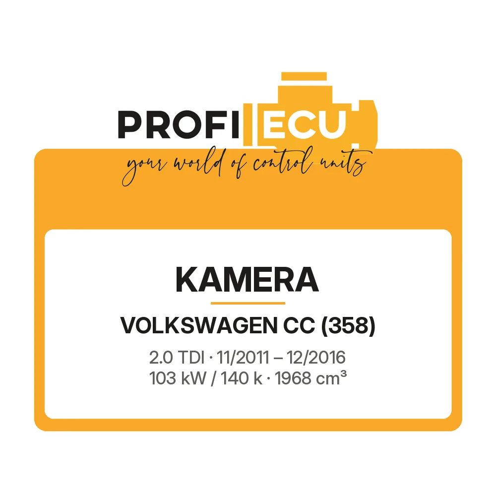 Etiketa ProfiECU: Kamera pro Volkswagen CC 2.0 TDI 103 kW
