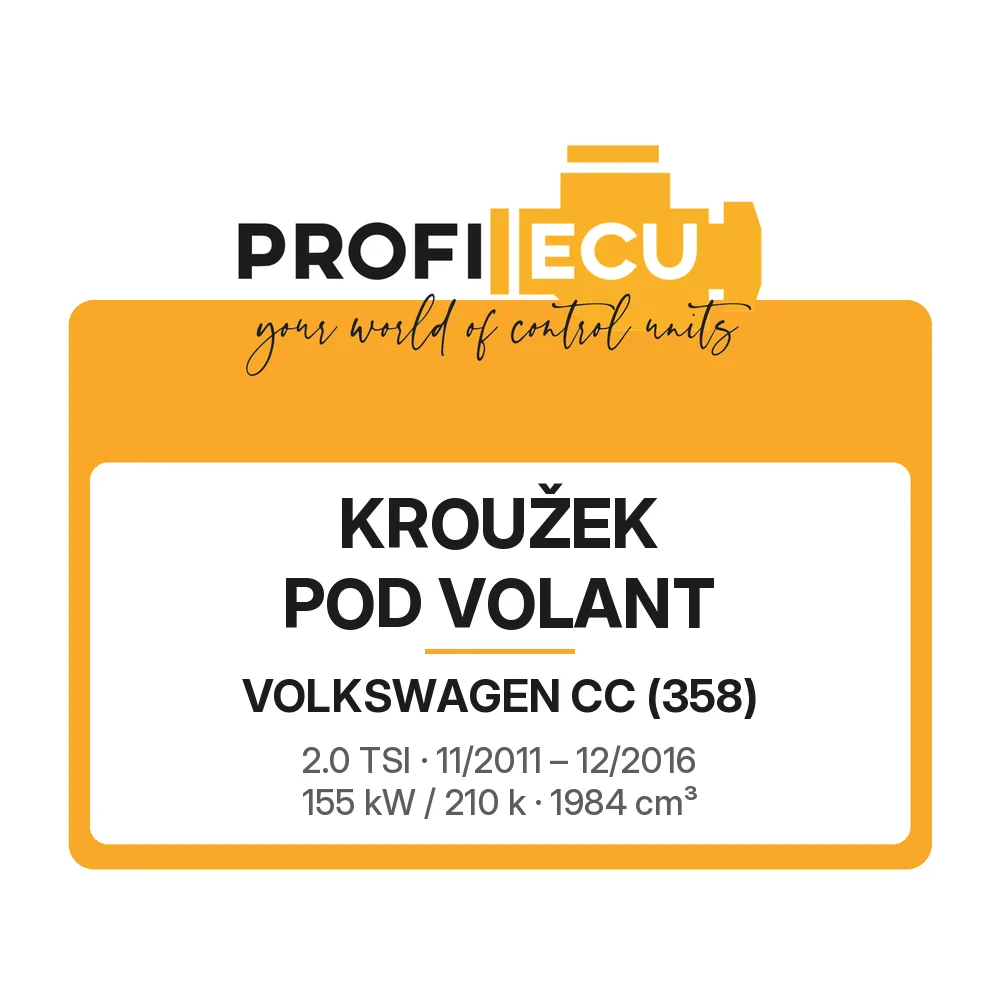 Etiketa ProfiECU: Kroužek pod volant pro Volkswagen CC 2.0 TSI 155 kW