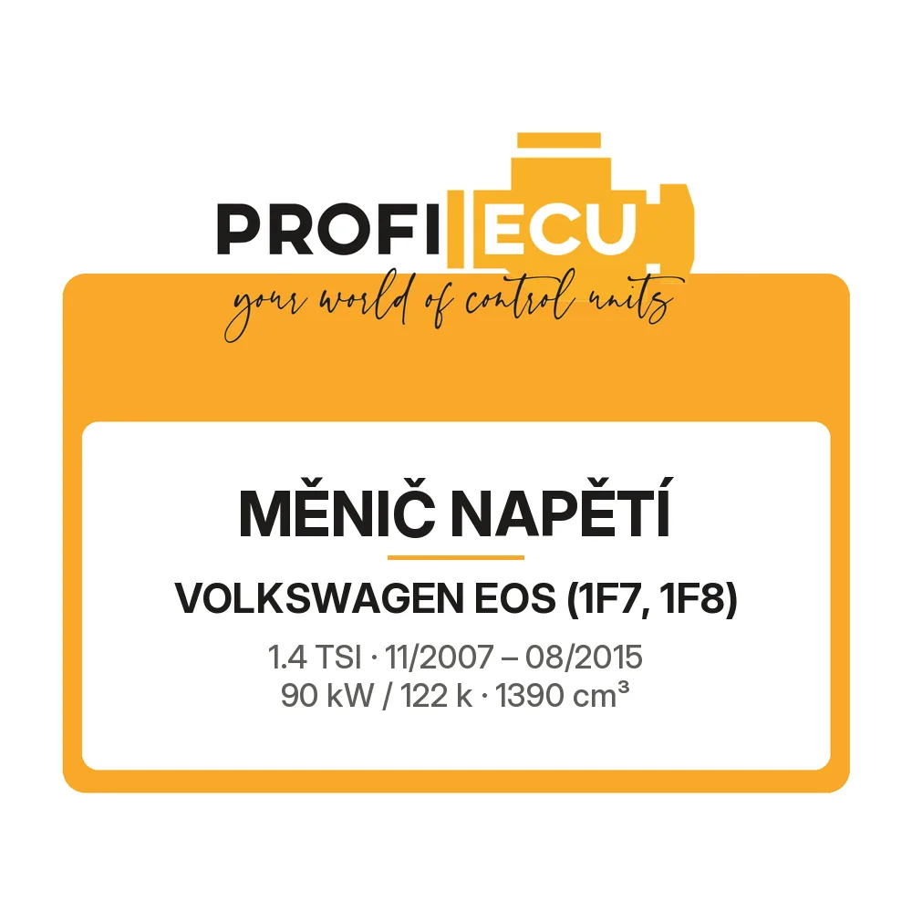 Etiketa ProfiECU: Měnič napětí pro Volkswagen EOS 1.4 TSI 90 kW