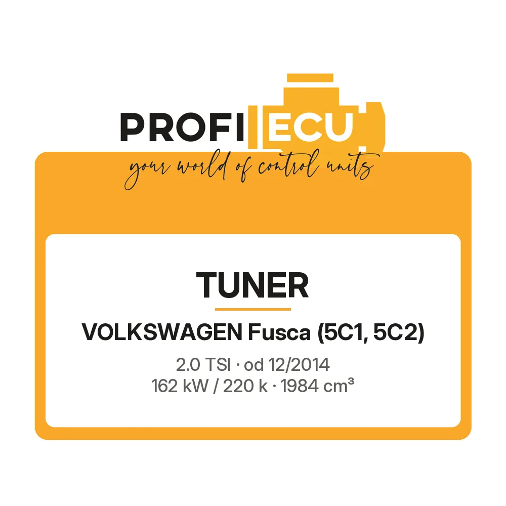 Etiketa ProfiECU: Tuner pro Volkswagen Fusca 2.0 TSI 162 kW