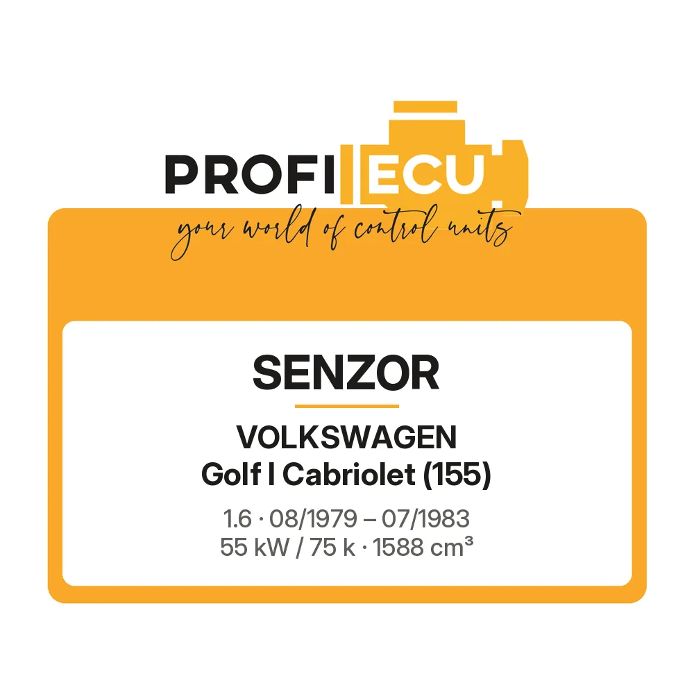 Etiketa ProfiECU: Senzor pro Volkswagen Golf I Cabriolet 1.6 55 kW