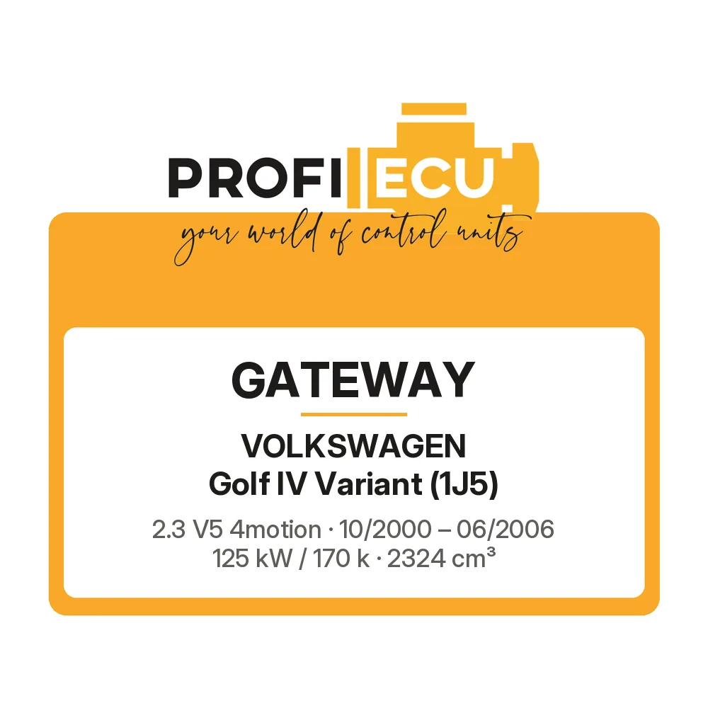Etiketa ProfiECU: GATEWAY pro Volkswagen Golf IV Variant 2.3 V5 4motion 125 kW