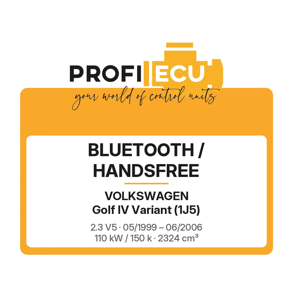 Etiketa ProfiECU: Bluetooth / Handsfree pro Volkswagen Golf IV Variant 2.3 V5 110 kW