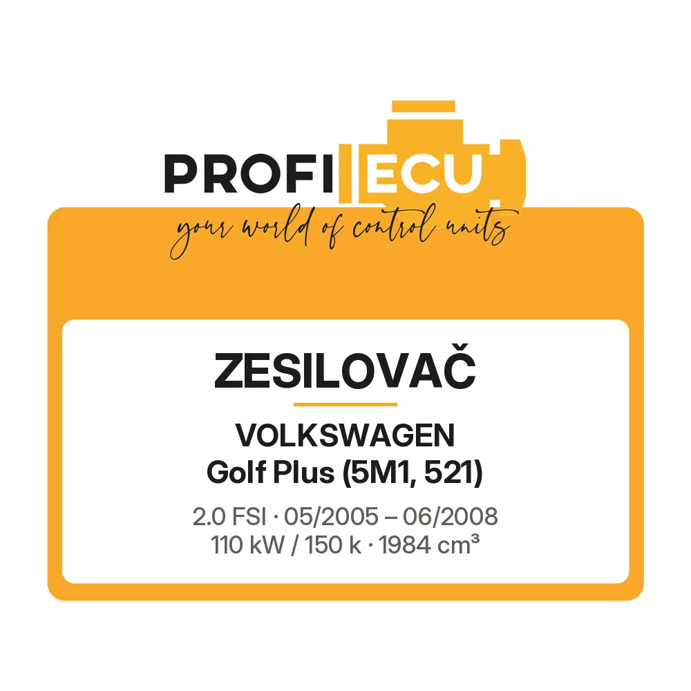 Etiketa ProfiECU: Zesilovač pro Volkswagen Golf Plus 2.0 FSI 110 kW