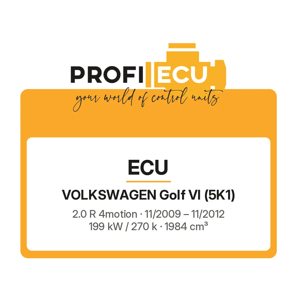 Etiketa ProfiECU: ECU pro Volkswagen Golf VI 2.0 R 4motion 199 kW